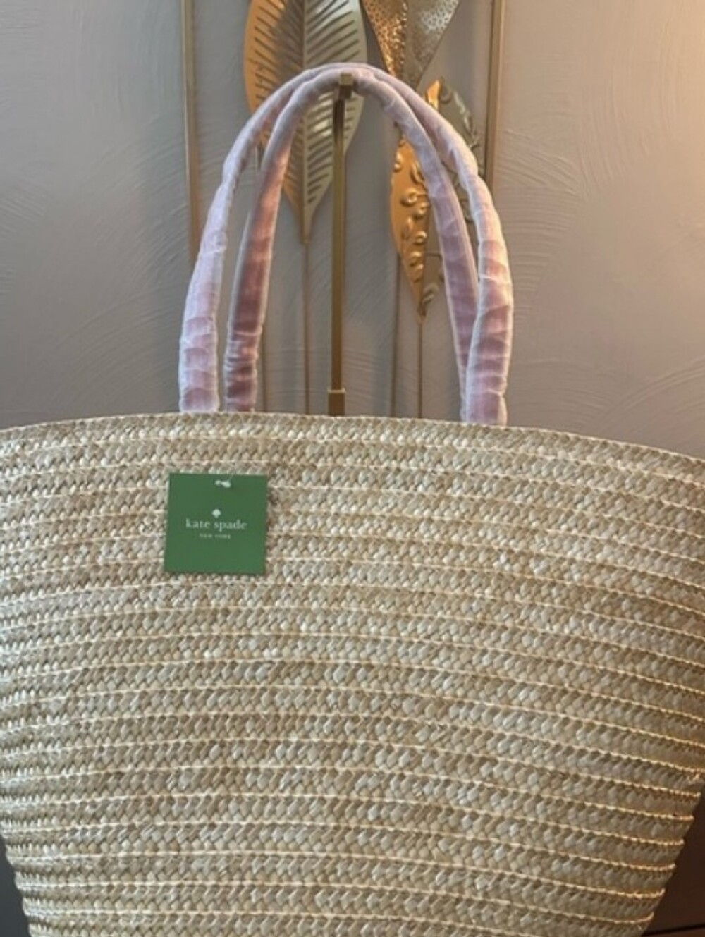Kate Spade-Lewis Way Woven "Spice Things Up" Pom Pom Tote Bag 🌶️ - Picture 9 of 9
